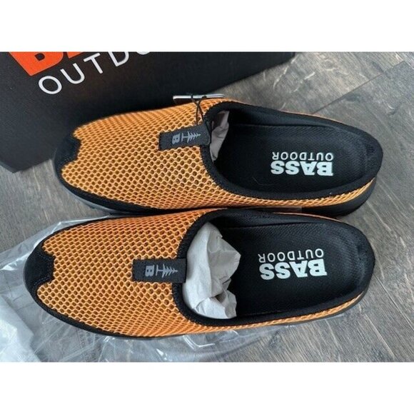 Bass Outdoors Aqua Mesh Slide Water Shoes Flame Orange 8 BA22A310 New in Box - Picture 4 of 6